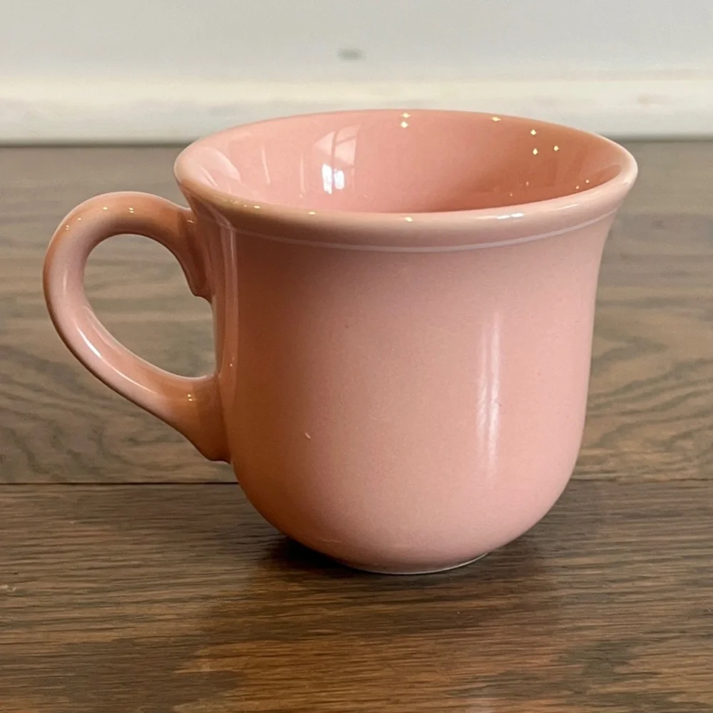 Vintage Pink Kitten Cat Demitasse Cup Saucer Japan Kitsch Cute Mid Century